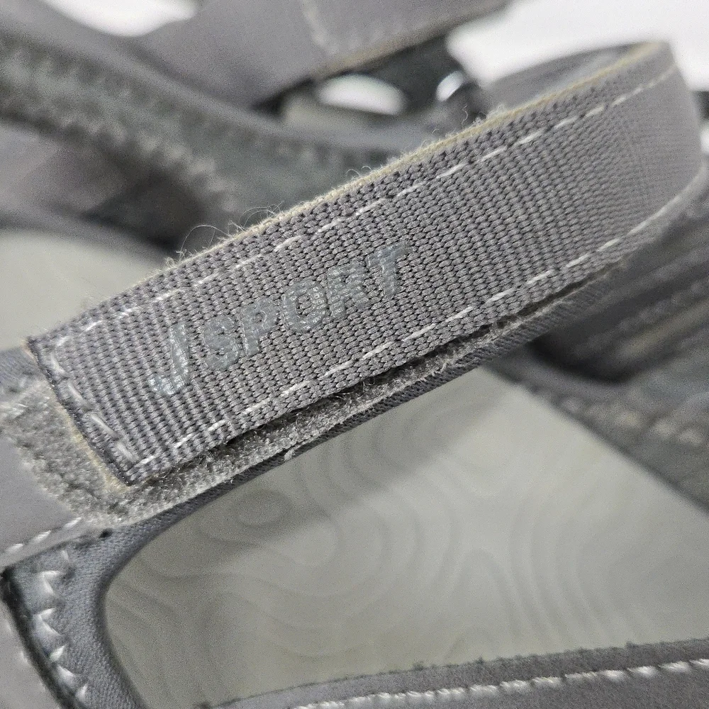 Mary Jane Style Gray Sandals